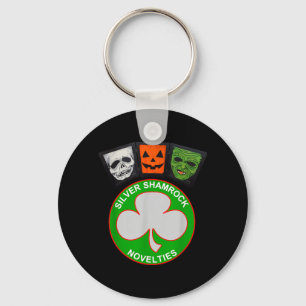 Halloween III Silver Shamrock and Masks Keychain