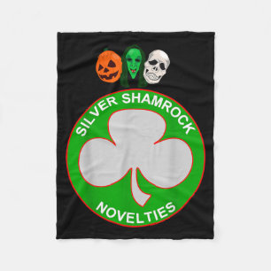 Halloween III Silver Shamrock Fleece Blanket