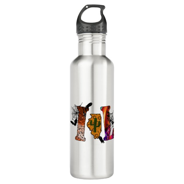 Halloween Illinois 710 Ml Water Bottle (Front)