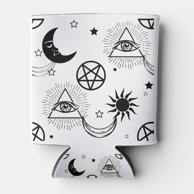 halloween illuminati eye can cooler (Front)