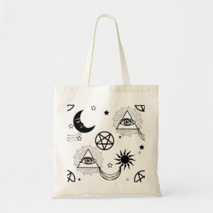 halloween illuminati eye tote bag