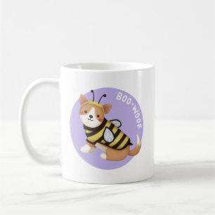 Halloween Illustration: Boo-Woof (Welsh Corgi) Coffee Mug