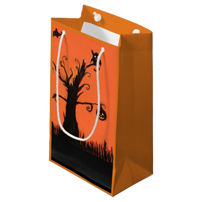 Halloween Illustration Custom Gift Bag (Front Angled)