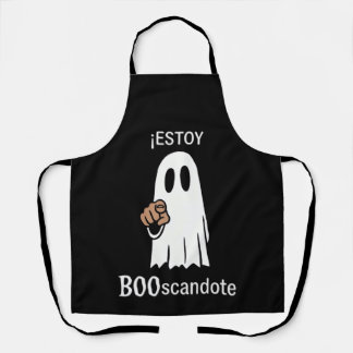 halloween i'm booing you apron