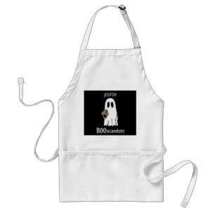 halloween i'm booing you standard apron