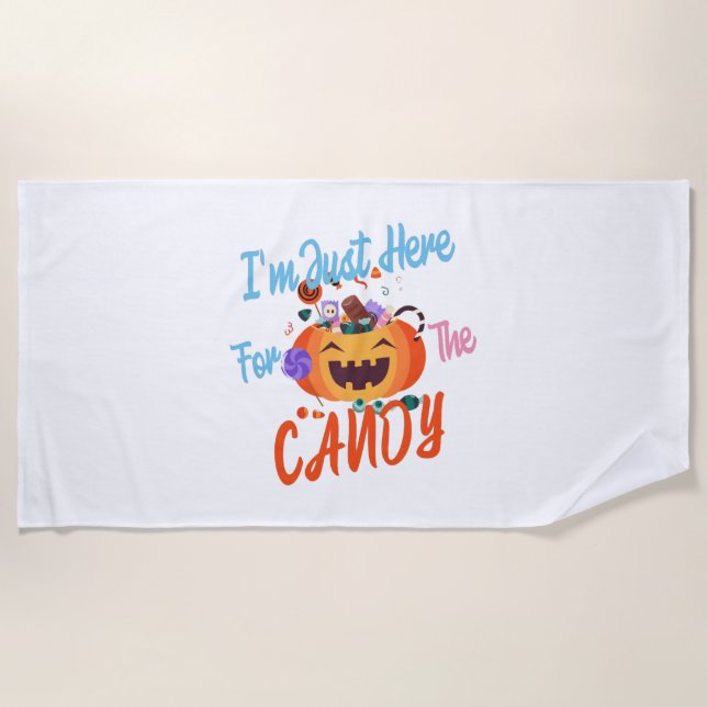 Halloween in an opportunity to be really creative beach towel (Front)