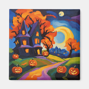 Halloween in Fauvism Magnet