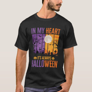 Halloween In My Heart Spooky Cemetery T-Shirt