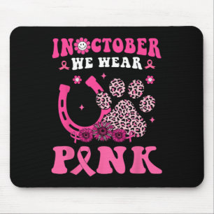 Halloween In October We Wear Pink Horseshoe &amp;  Mouse Pad