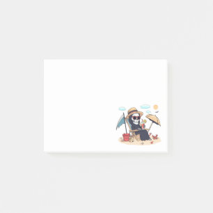 Halloween in Summer – Grim Reaper on the Beach Post-it Notes