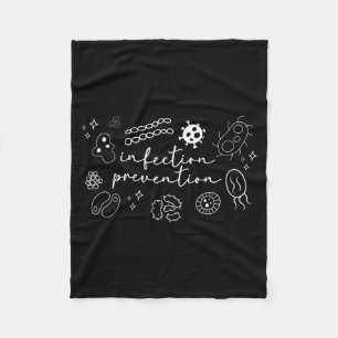 Halloween Infection Preventionist Infection Fleece Blanket
