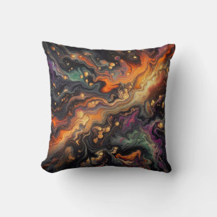 Halloween Inspired / Creek / Puddle Pour Throw Pillow
