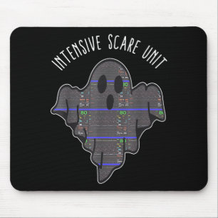 Halloween Intensive Scare Unit Cardiac Monitor Tec Mouse Pad