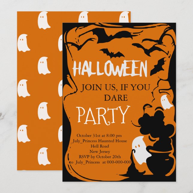 Halloween Invitation (Front/Back)