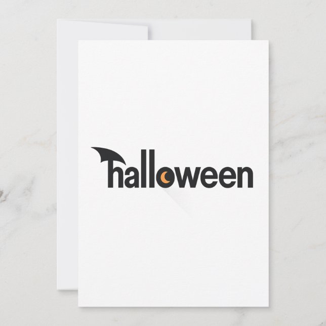 Halloween Invitation (Back)