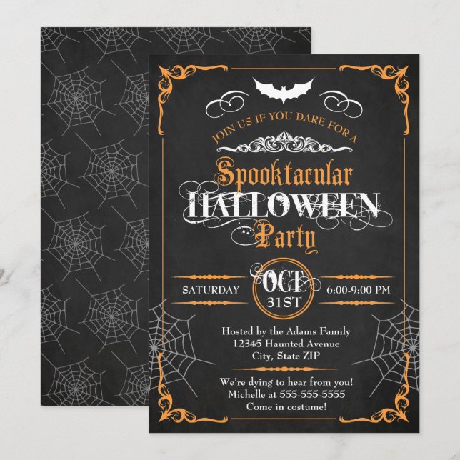 Halloween Invitation (Front/Back)