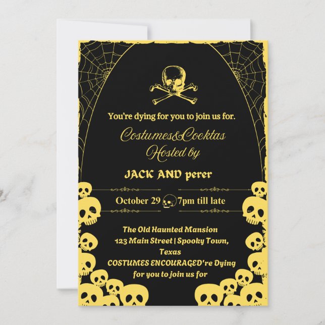 Halloween Invitation (Front)