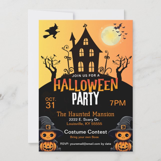 Halloween Invitation (Front)