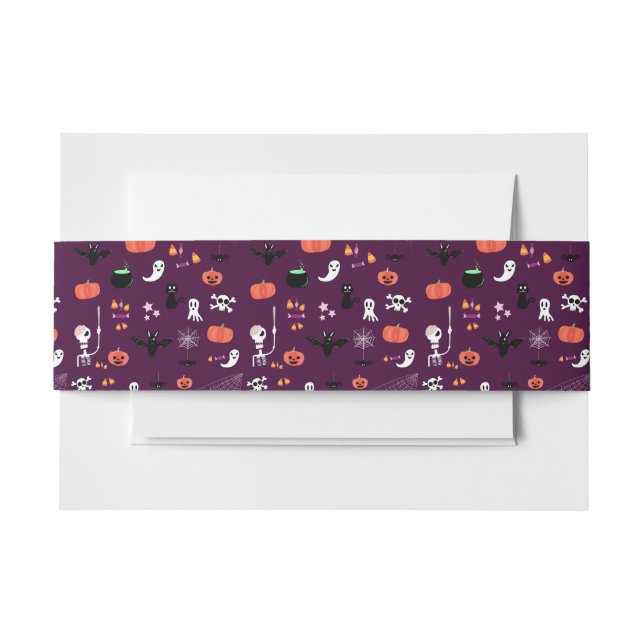 Halloween Invitation Belly Band (Front Example)