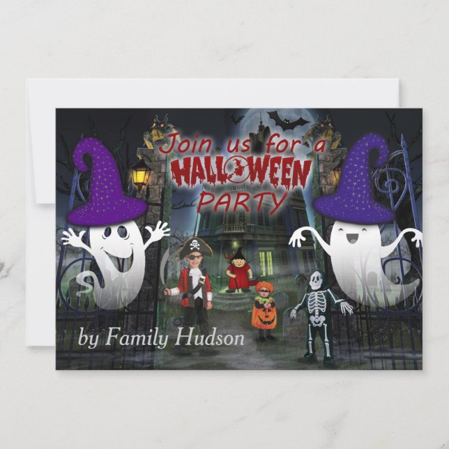Halloween invitation for child's (Front)