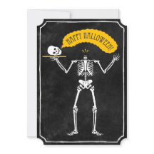 Halloween Invitation: Happy Skeleton