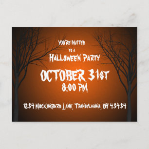 Halloween Invitation Postcard
