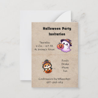 Halloween Invitation to be personalised
