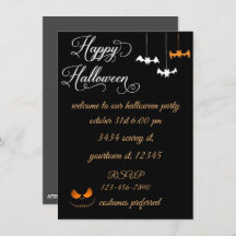 Halloween Invitation write your text