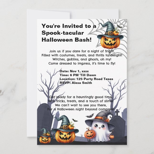 Halloween Invitations Party (Devant)