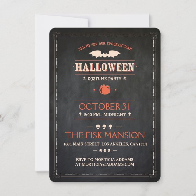 Halloween Invite: Spooktacular - Customizable Invitation (Front)