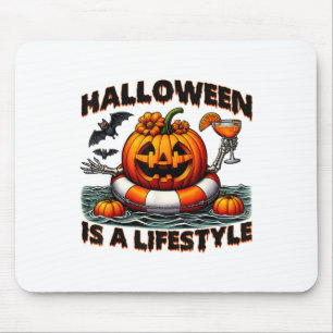 Halloween Is A Lifestyle Spooky Halloween For Men Mouse Pad