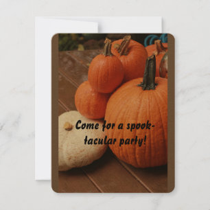Halloween is around the corner celebraye pumpkins invitation
