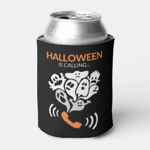 Halloween Is Calling Funny Halloween Boo Ghost Can Cooler