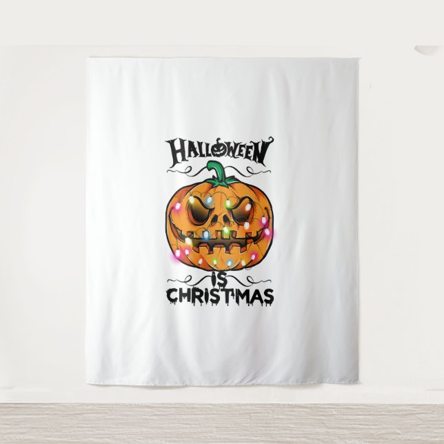 Halloween Is Christmas Tapestry (Front)