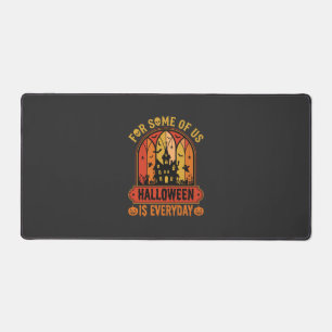 Halloween Is Everyday Haunted House Retro Desk Mat