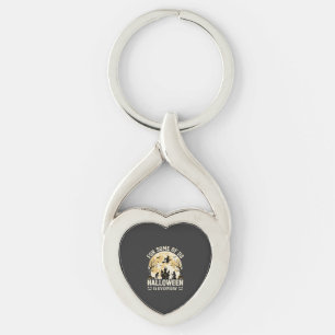 Halloween Is Everyday Haunted Moon Witch Silhouett Keychain