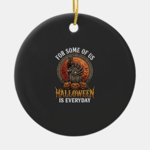 Halloween Is Everyday Monster Hand Tombstone Pumpk Ceramic Ornament