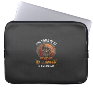 Halloween Is Everyday Monster Hand Tombstone Pumpk Laptop Sleeve