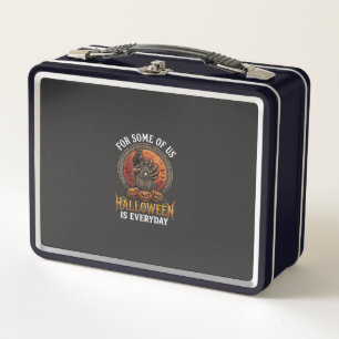Halloween Is Everyday Monster Hand Tombstone Pumpk Metal Lunch Box