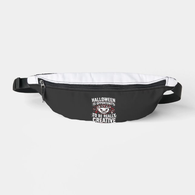 Halloween Is Opportunity Creative Quote Design Fanny Pack (Front)
