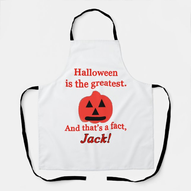 halloween is the greatest apron (Front)
