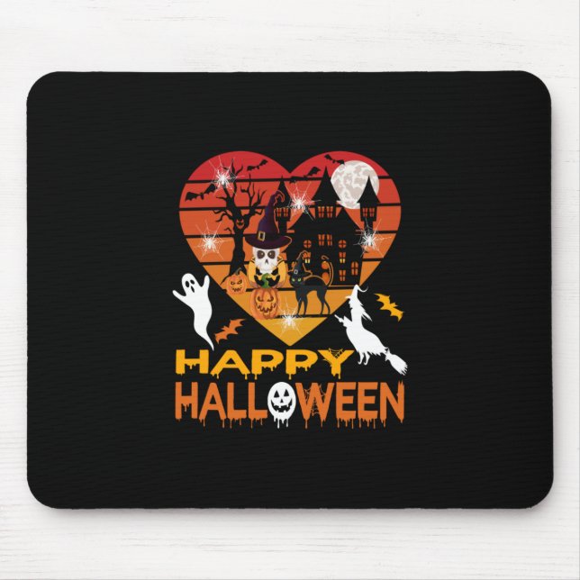 Halloween It Haunted Me Day And Night Mouse Pad (Front)