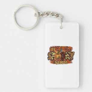 Halloween It Is Spooky Season Birthday Keychain