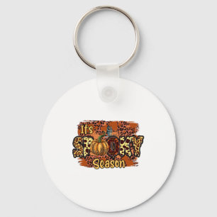 Halloween It Is Spooky Season Birthday Keychain