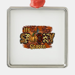 Halloween It Is Spooky Season Birthday Metal Ornament
