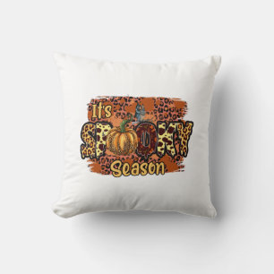 Halloween It Is Spooky Season Birthday Throw Pillow
