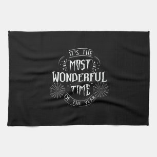 Halloween It Is The Most Wonderful Time Birthday Kitchen Towel