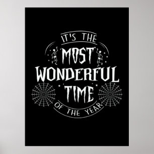 Halloween It Is The Most Wonderful Time Birthday Poster