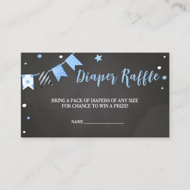 Halloween Its a Boo-y Baby Shower Diaper Raffle Enclosure Card (Front)