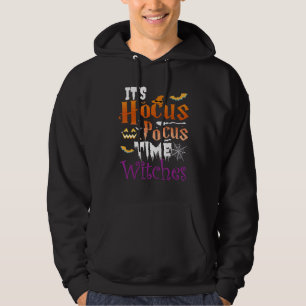 Halloween It's Hocus Pocus Time Witches Girls ladi Hoodie